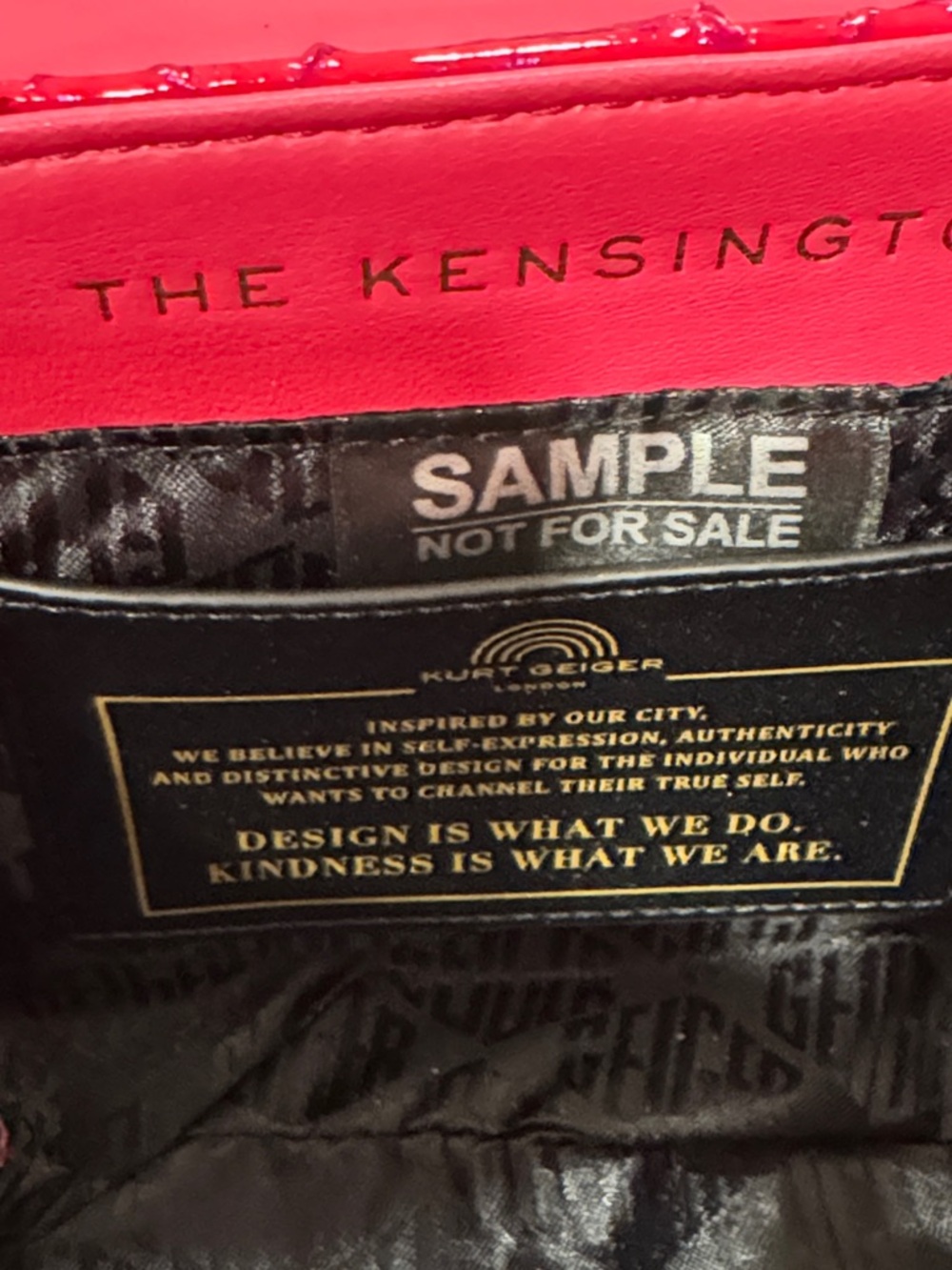 Kurt Geiger Bag Kensington Snake Embossed Sample Sale Pink Textured Crossbody - Picture 15 of 17